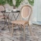 Flash Furniture Lourdes Thonet French Bistro Stacking Chair, Natural/White PE Rattan/Bamboo Print Alum Frame SDA-AD642002S-NATWH-LTNAT-GG - alternate 2